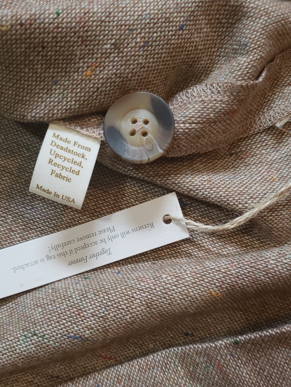 RARE NWT Christy Dawn Marlow Trench Coat In "Sand Specks", Size XS - Picture 10 of 13